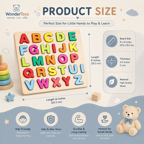 Alphabet Learning Puzzle Board