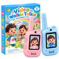 Kids Video Walkie Talkie Pair Set – Rechargeable Long Range Camera Walkie Talkies for Kids
