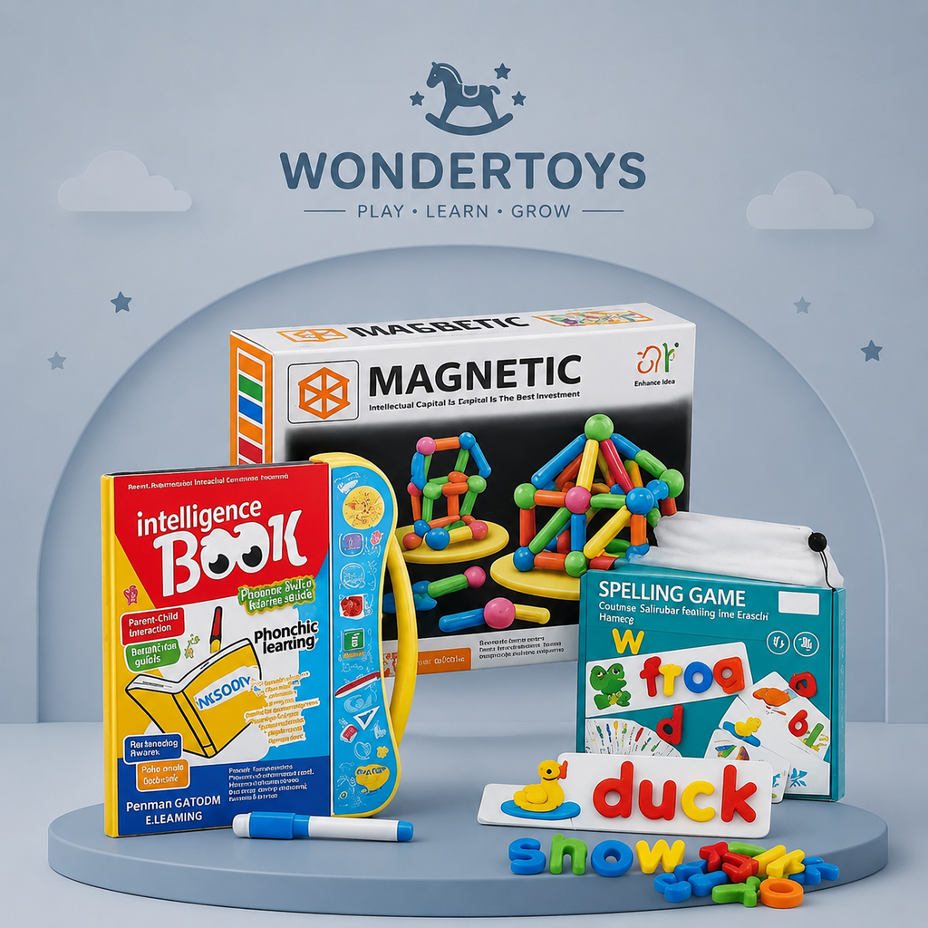 STEM & Smart Learning Bundle – 3-in-1 Educational Toy Set for Kids