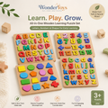 4 in 1 Wooden Alphabet Puzzle Board – Early Learning Educational Toy