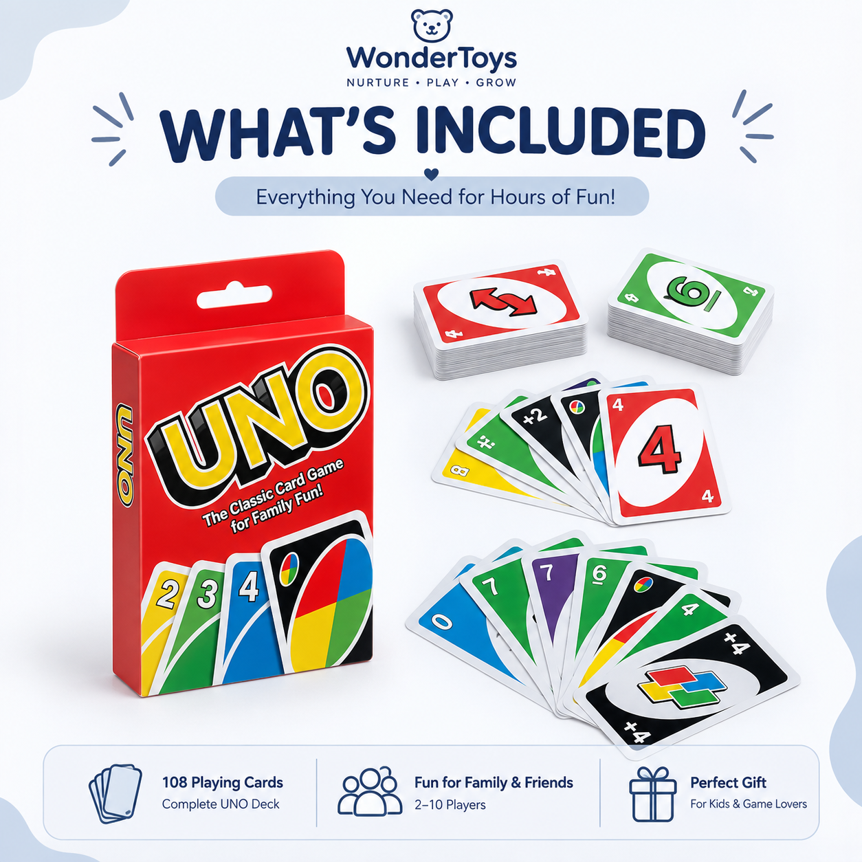 UNO Classic Card Game  Fun, Fast & Perfect for Family Game Nights!