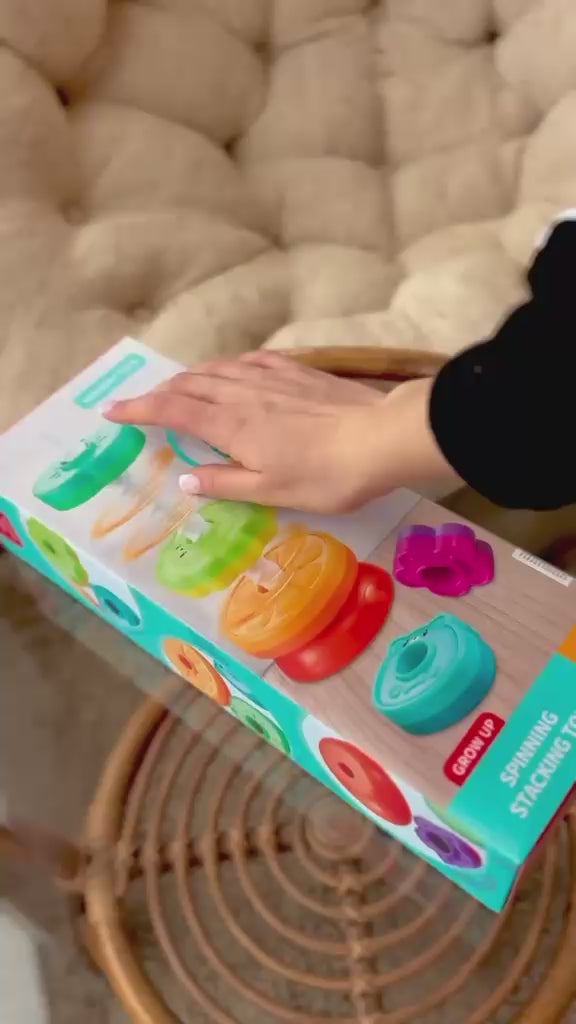 Rainbow Stacking Rings Toy for Toddlers | Learning Toy